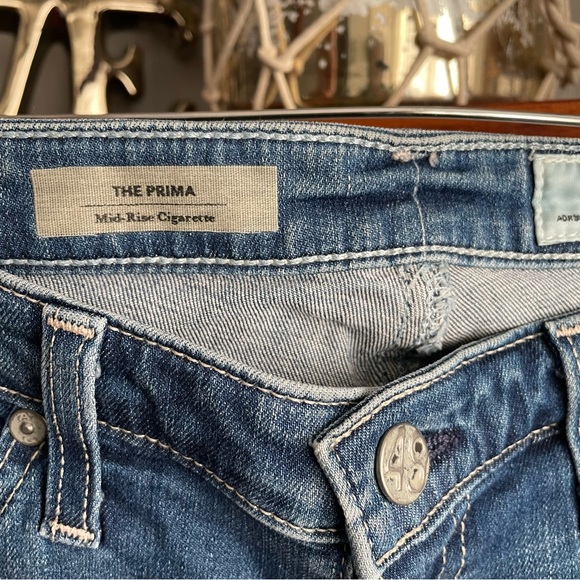 AG The Prima Mid Rise Cigarette Skinny Stretch Jean Women’s Size 27 - Picture 4 of 8